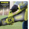 RYOBI 40V HP Brushless Cordless Leaf Blower, 730 CFM, 190 MPH, Includes 2x 4.0 Ah Batteries & Charger, 57 dB Quiet - Image 9