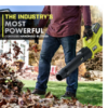 RYOBI 40V HP Brushless Cordless Leaf Blower, 730 CFM, 190 MPH, Includes 2x 4.0 Ah Batteries & Charger, 57 dB Quiet - Image 4