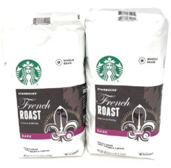 Starbucks French Roast Whole Bean Coffee 80 Oz - Intense Smoky Flavor, 2x40 Oz Packs