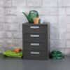 Sterilite Heavy-Duty 4 Drawer Plastic Storage Unit, Flat Gray, BPA-Free - Image 9