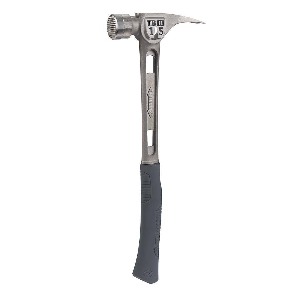 Stiletto TB3MC 15 oz Titanium Hammer with Curved Handle and Milled Face - Image 2