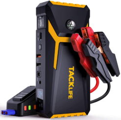 TACKLIFE T8 Car Jump Starter 800A 18000mAh for 7.0L Gas & 5.5L Diesel, 12V Battery Booster with Quick Charge & Safety Features