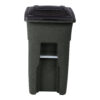 Toter 32 Gallon Greenstone Trash Can with Quiet Wheels & Attached Lid - Durable Indoor/Outdoor Waste & Recycling Container - Image 6