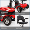 UltraLite Model A898 4-Wheel Mobility Scooter, Portable & Lightweight, 14-Mile Range - Image 5