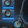 URBANMAX C1 Electric Scooter with Seat, 450W Motor, 22 Mile Range, 12" Tires, Foldable, Black, Adult - Image 3