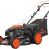 YARDMAX 22" Gas Self-Propelled Lawn Mower, 201cc, 6-Speed CVT, High Wheel RWD, 3-in-1, Black - Image 2