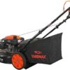 YARDMAX 22" Gas Self-Propelled Lawn Mower, 201cc, 6-Speed CVT, High Wheel RWD, 3-in-1, Black - Image 7