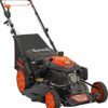 YARDMAX 22" Gas Self-Propelled Lawn Mower, 201cc, 6-Speed CVT, High Wheel RWD, 3-in-1, Black - Image 9
