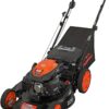 YARDMAX 22" Gas Self-Propelled Lawn Mower, 201cc, 6-Speed CVT, High Wheel RWD, 3-in-1, Black - Image 8