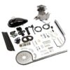 Zimtown 80cc 2-Stroke Engine Bike Motor Kit for 26" Bicycles, Silver White