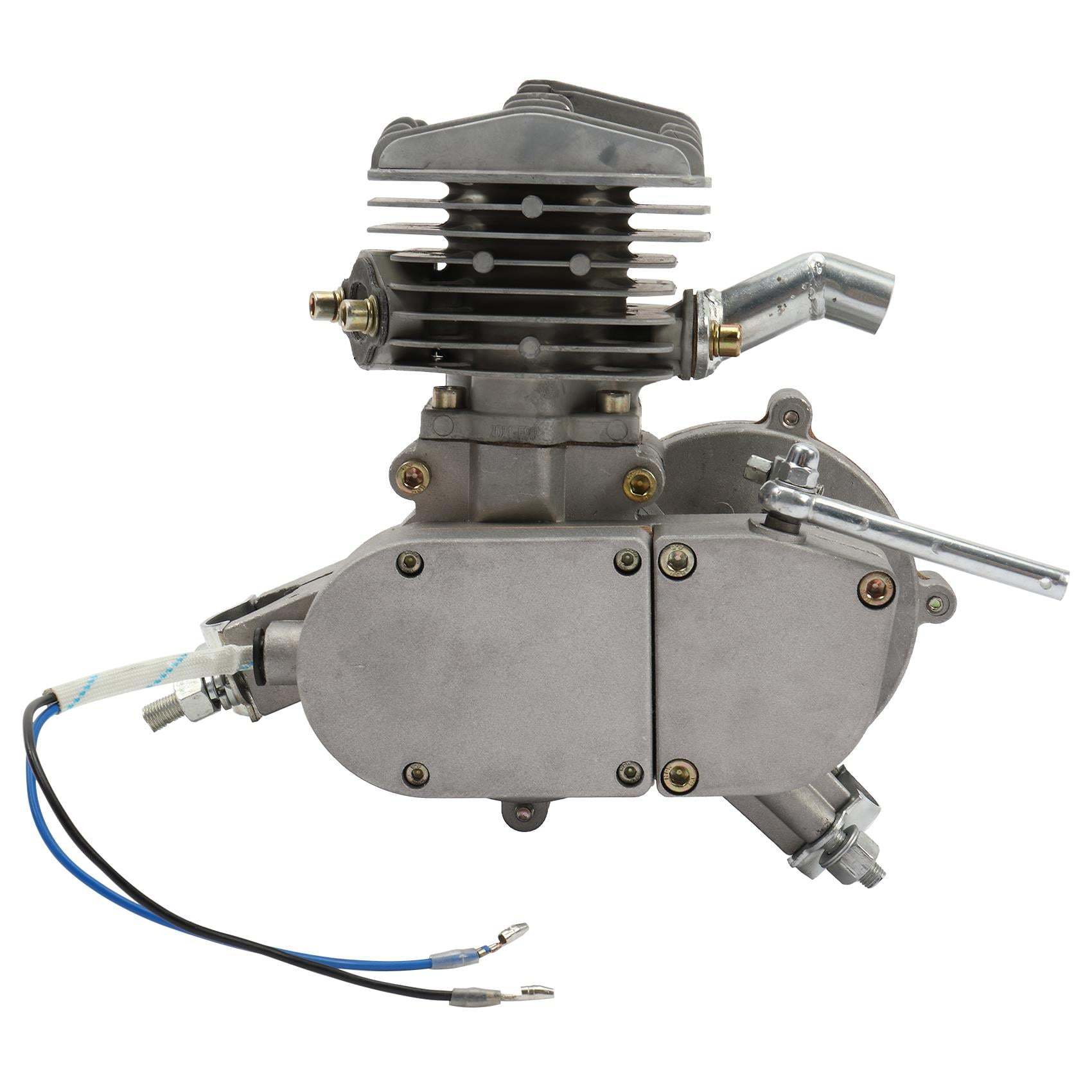 Zimtown 80cc 2-Stroke Engine Bike Motor Kit for 26" Bicycles, Silver White - Image 2